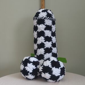 Black and White Crochet Novelty Decor